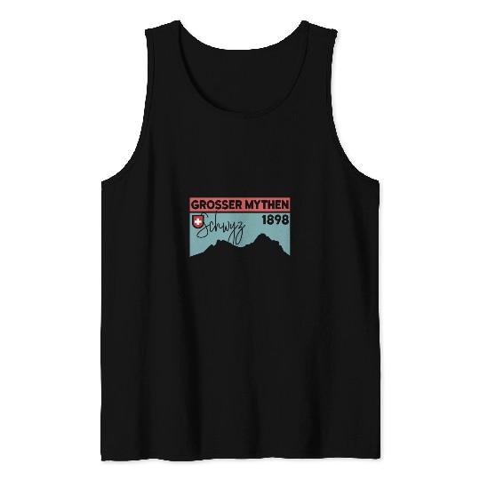 Mount Grosser Mythen Hike Mountain Biking Swiss Hiking Gifts 1 Tank Tops