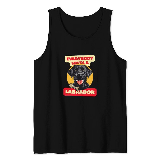 Loyal Companion Everybody Loves a Labrador for Men Women Tank Tops