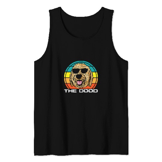 Dog Goldendoodle The Dood Vintage Goldendoodle Dog Owner Tank Tops