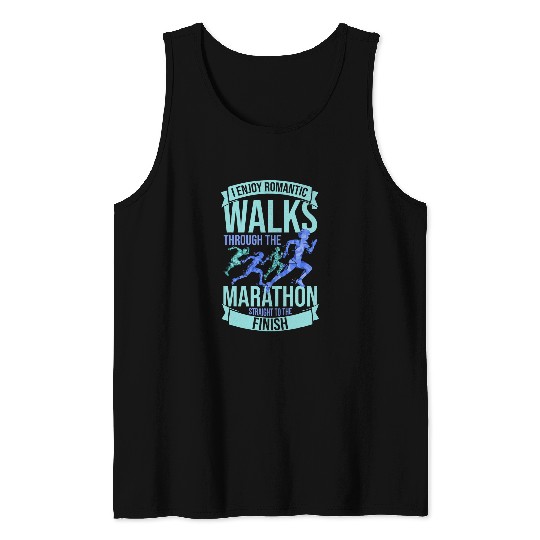 Marathon Running Training Runner Finisher Coachs Beginner Tank Tops