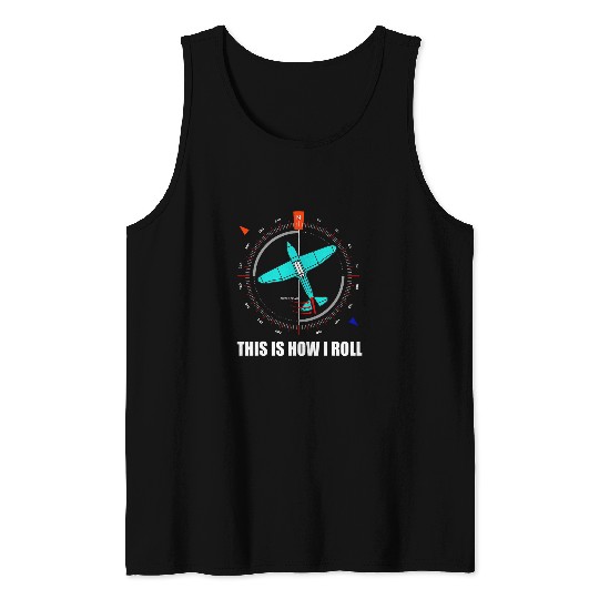 Airplane Flight Themed Gifts Men Float Plane Born to Fly Tank Tops