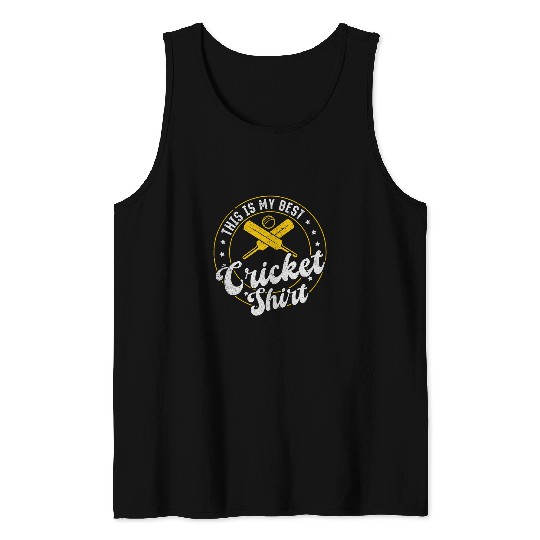 This is my bests Cricket Cricket Sport Cricket Player Tank Tops