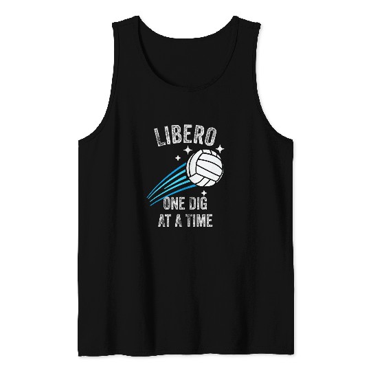 Volleyball Team Libero Defensive Specialist 7 Tank Tops