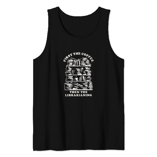 Librarian Library Worker Library Cart Tank Tops