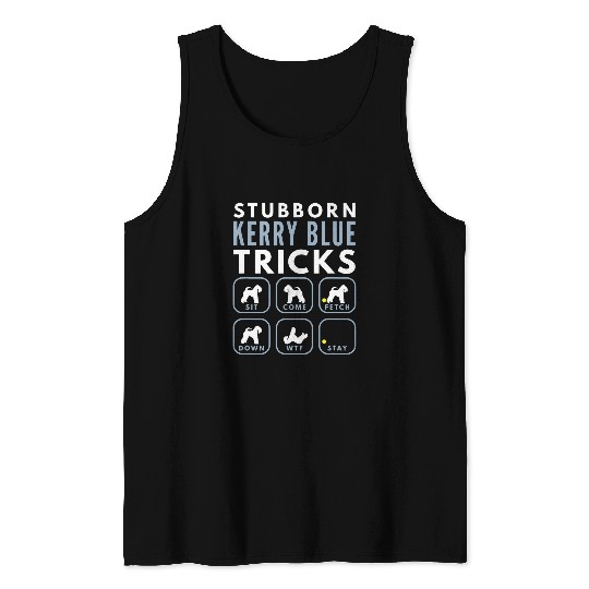 Stubborn Kerry Blue Terrier Tricks Dog Training Tank Tops