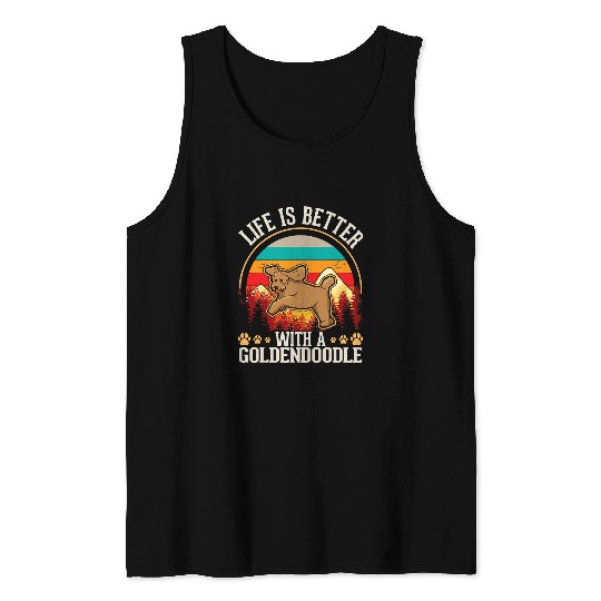 Dog Goldendoodle Life is better with a Goldendoodle 26 Tank Tops