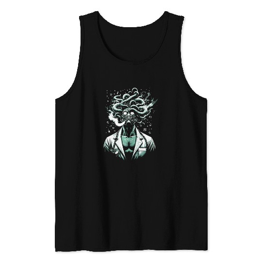 Male Gorgon Steam Punk Doctor Scientist Alchemist Experiment Tank Tops