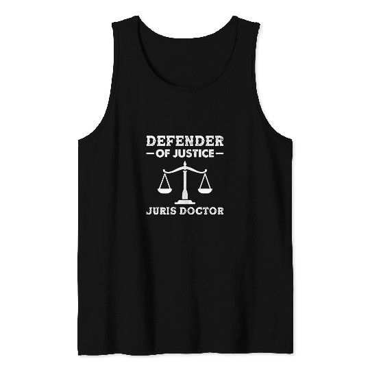 Juris Doctor Lawyer Law Degree School Graduate Tank Tops