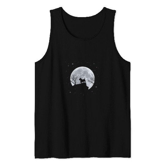 Dog Scottish Terrier Moon Scottie Dog 3 Tank Tops