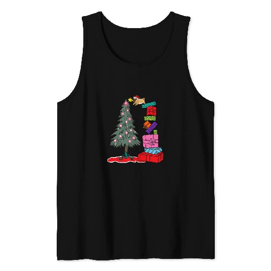 pug christmas Tank Tops