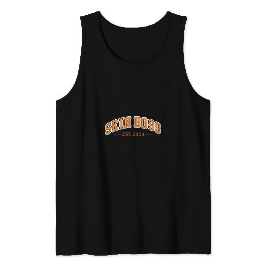 Skin Boss Est 2Future Esthetician Aesthetician Tank Tops