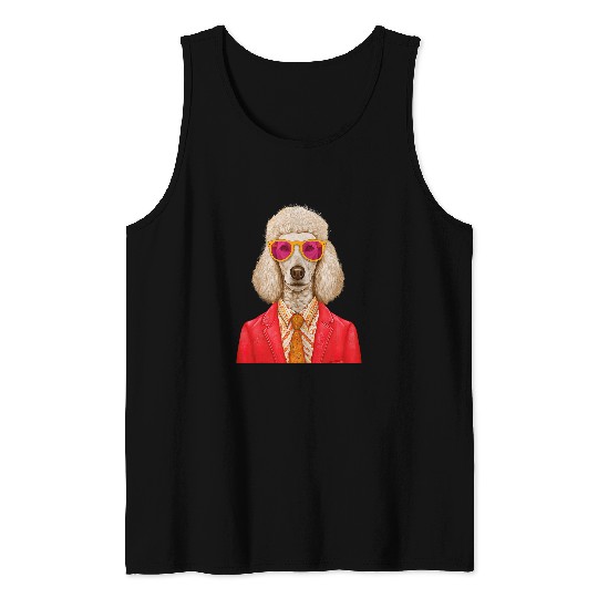 Poodle vintages Style Tank Tops