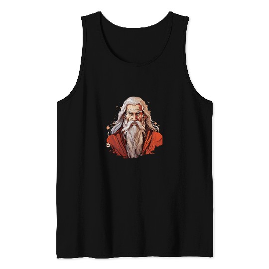 Lao Tzu Anime Tank Tops