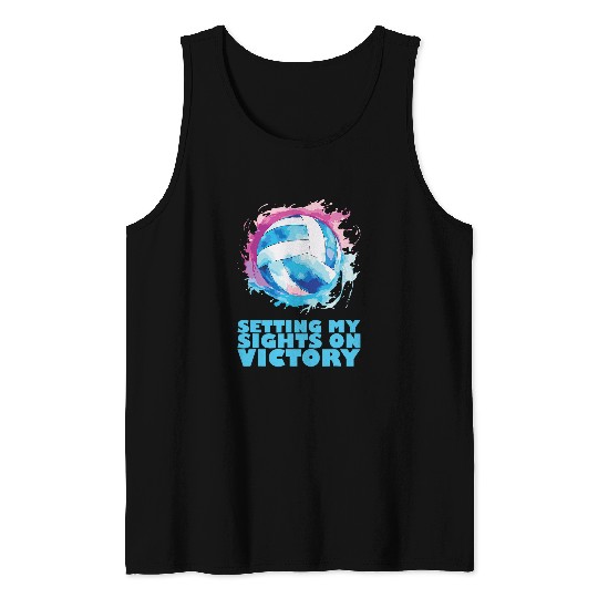 Volleyball Player Coachs Training Game Beach Volleyball 4 Tank Tops
