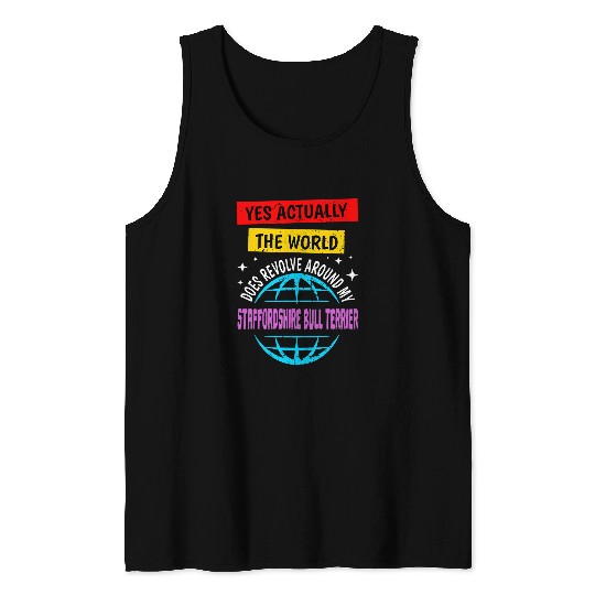 The World Revolves Around My German Shorthaired Pointer Tank Tops