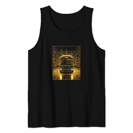 School Bus Driver Art 24 Tank Tops