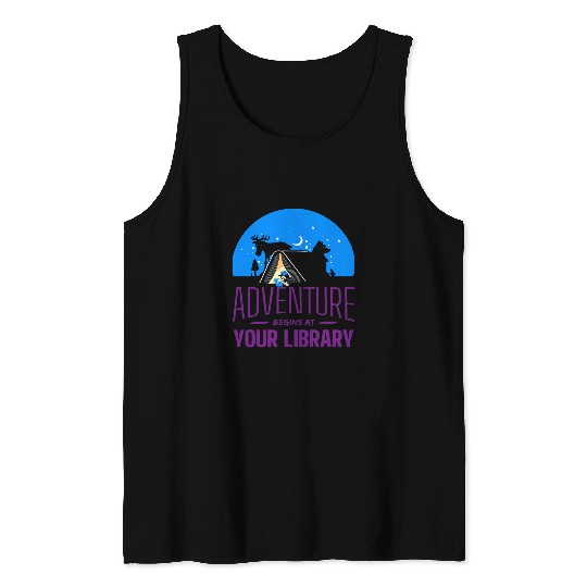 Summer Reading Program 2024 Adventure Begins at Your Library 23 Tank Tops