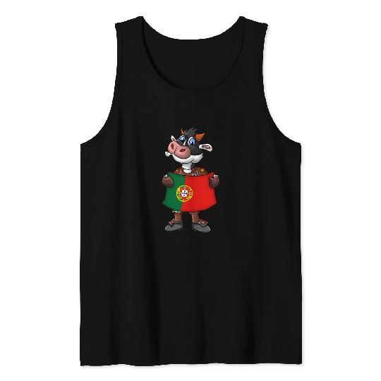 Portuguese Cow Fan Tank Tops