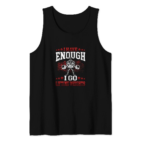 I go Weightlifting Workout Fitness Gym Tank Tops