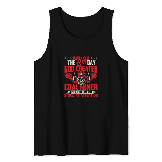 Underground Mining for American Coal Miner Tank Tops