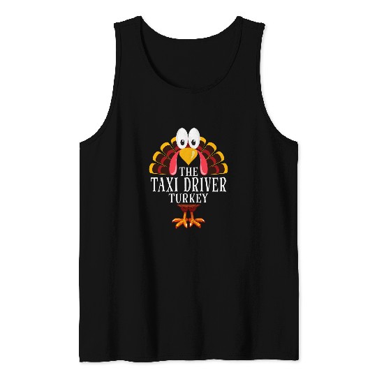 Thanksgiving The Taxi Driver Turkey Matching Tank Tops