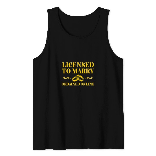 Wedding Officiant Marry Internet Ordained Minister 25 Tank Tops
