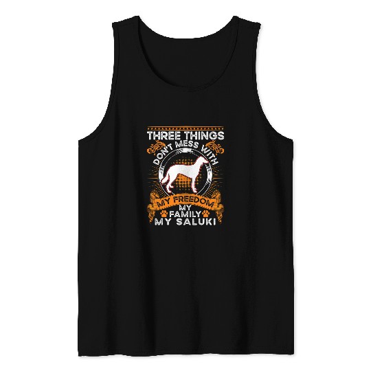 Dog Grayhound Saluki Family Persian Greyhound Saluki 3 Tank Tops