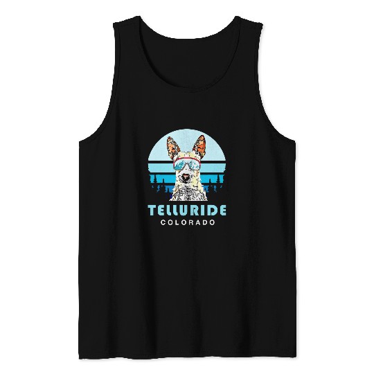 Portuguese Podengo Pequeno Telluride Colorado Dog Lover Tank Tops