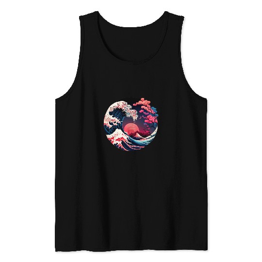 Transgender Japanese Art Subtle Pride Month March LGBT Tank Tops