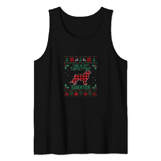 This Is My Christmas Sweater Great Pyrenees Dog Ugly Xmas Tank Tops