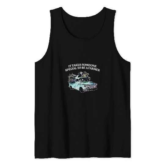 Special to be a Farmer Motivational Quote Farming Tank Tops
