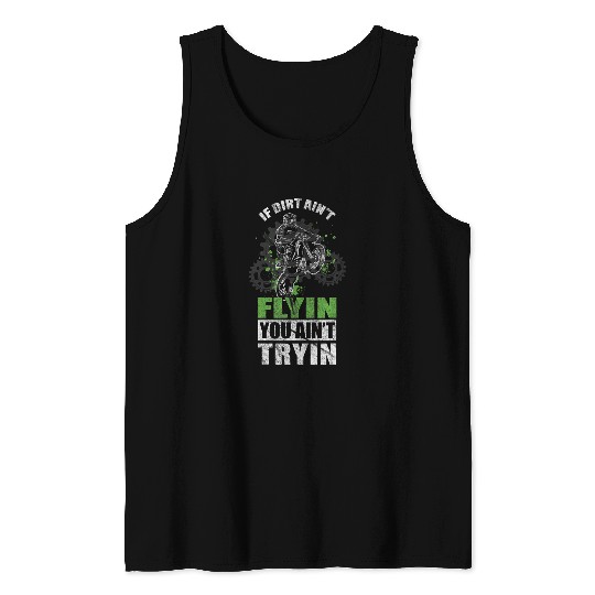 vintages Dirt Bike Motorcycle Supercross MX Motocross Rider Tank Tops