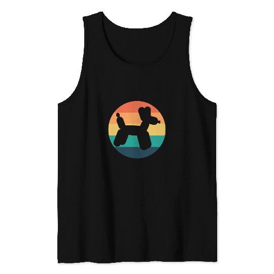 vintages Balloon Animal Design for Balloon Artist Tank Tops