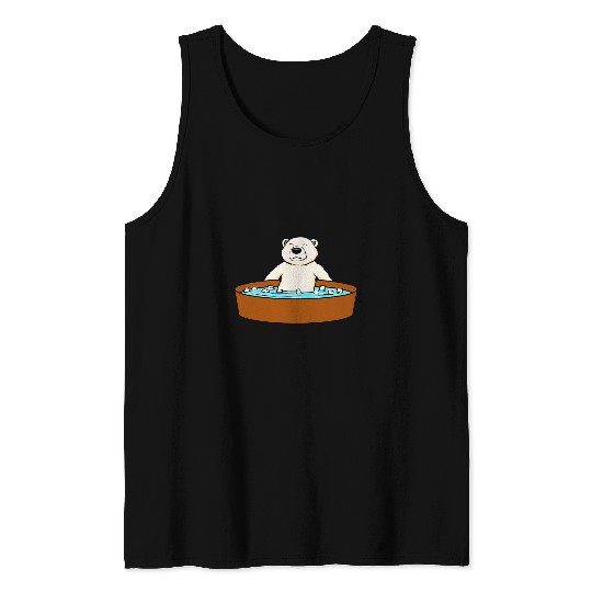 Ice Bathing Wildlife Polar Bear Hobby Tank Tops