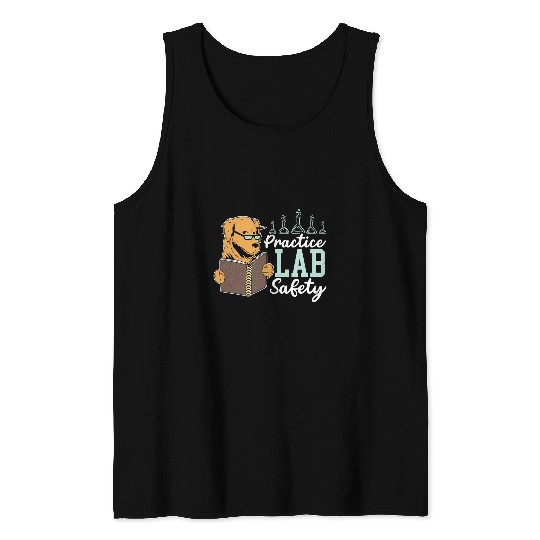 Labrador Lab Dog Practice Lab Safety Future Scientist Labrador Dog 3 Tank Tops