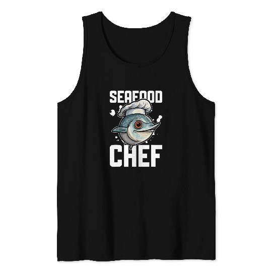 Seafood Chef Delicious Swordfish Hobby Chef Tank Tops