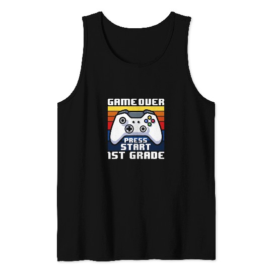 Back to School Funny Game Over Teacher Student Controller 10 Tank Tops