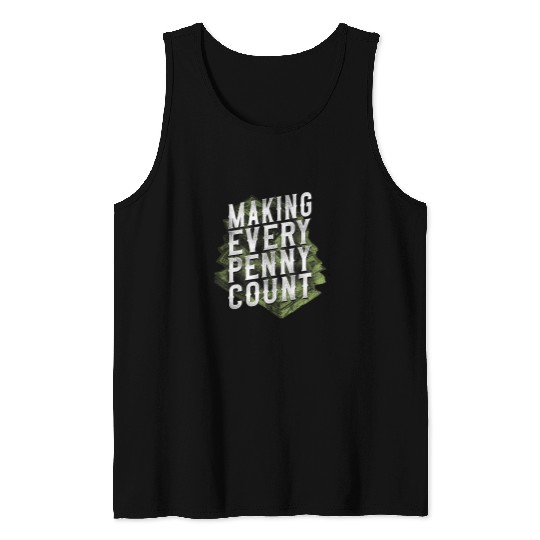Money Talks But Bankers Negotiate Financial Advisor Tank Tops