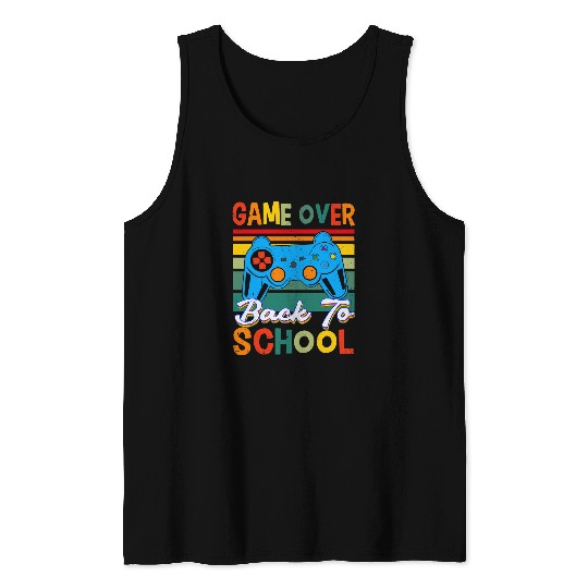 Back to School Funny Game Over Teacher Student Controller 1 Tank Tops