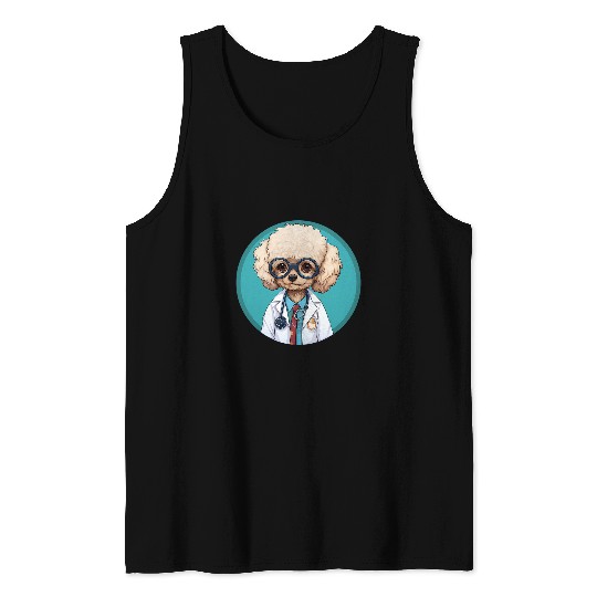 Toy Poodle Doctor Funny Dog Profession Tank Tops