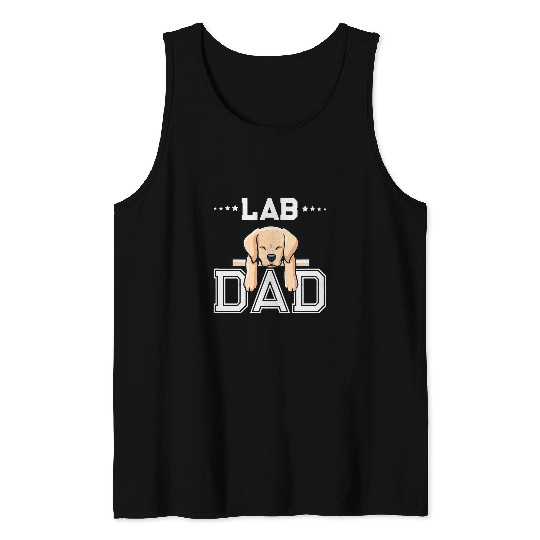 Labrador Lab Dog Proud Yellow Labrador Retriever Dad Love dogs Tank Tops