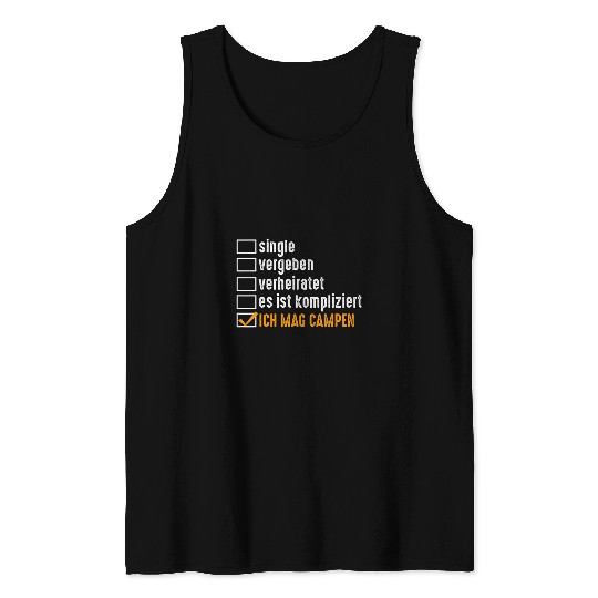 Motorhomes Caravan Camper Camping Tank Tops