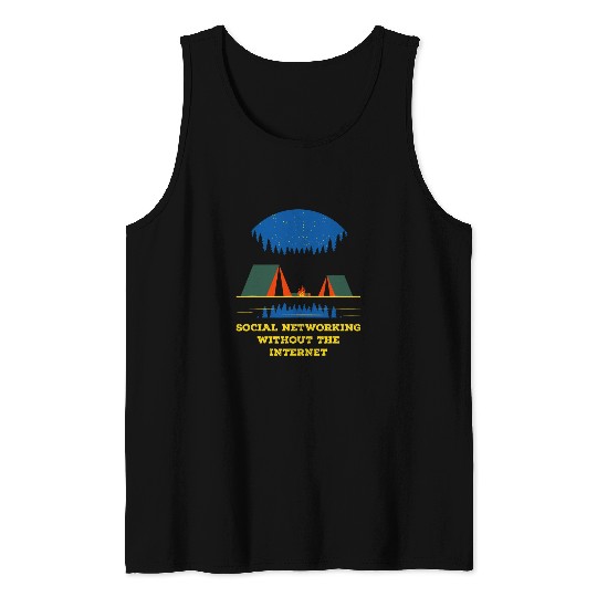 Networking Without Internet Camping Friends Camper Buddy 21 Tank Tops