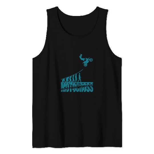 Motocross Dirt Bike Motorbike Top Racer 1 Tank Tops