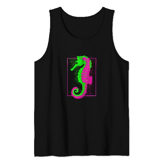 Seahorse Beach Aquarium 21 Tank Tops