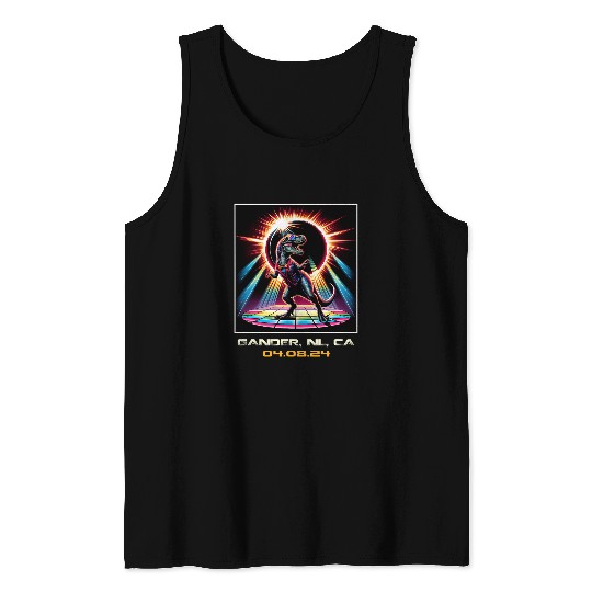 TRexs Total Solar Eclipse Gander Newfoundland Canada Tank Tops