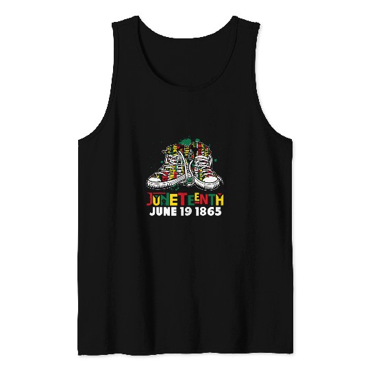 Juneteenth Is My Independence Day Since 1865 Word Art Shoes Tank Tops