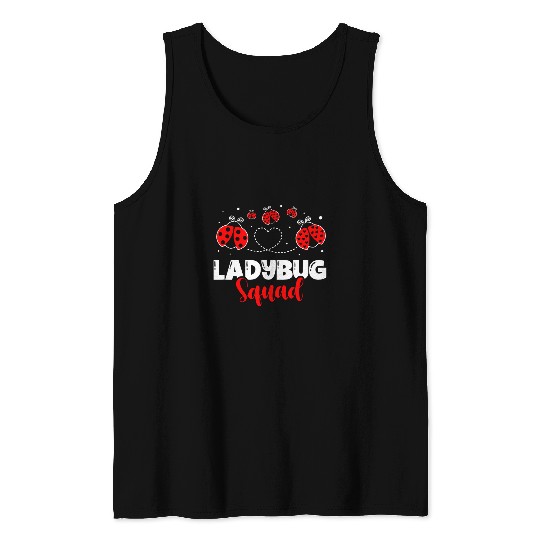 Ladybug Squad Insect Lover Bug Catcher Future Entomologist Tank Tops