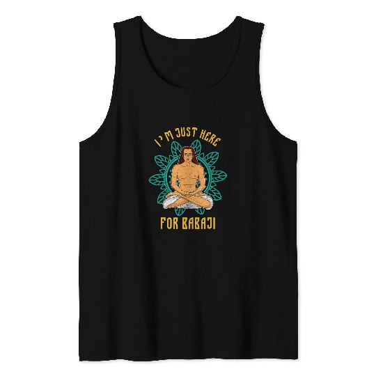 Mahavatar Babaji Hinduism Buddha Peace master fitness poses 225 Tank Tops