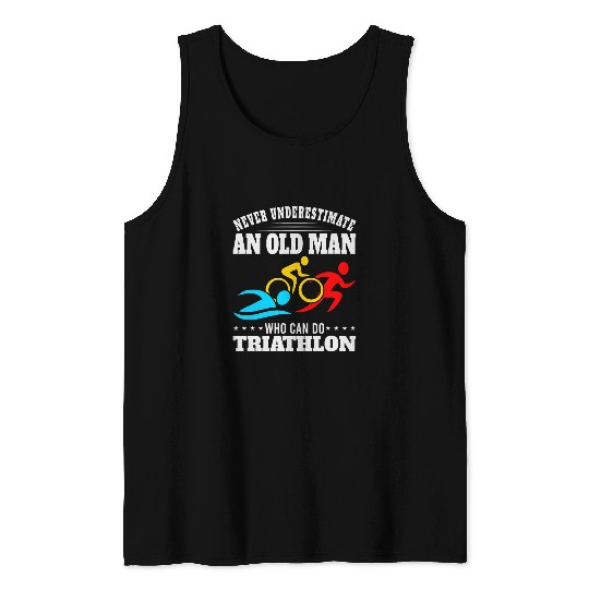 Triathlon Triathlete Swimming Running Cycling Triathlon 4 Tank Tops